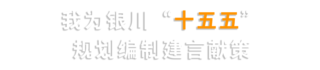 我为银川“十五五”规划编制建言献策